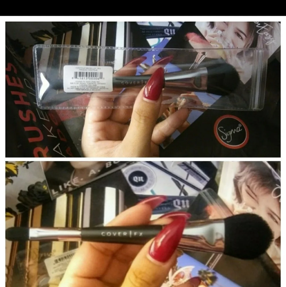 COVER FX DOUBLE ENDED CONTOUR MAKEUP BRUSH
